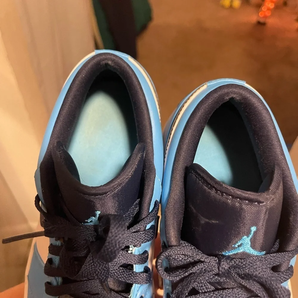 Nike Blue and White Men's Shoes